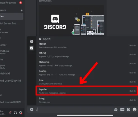 Spoiler Tags on Discord (Desktop)