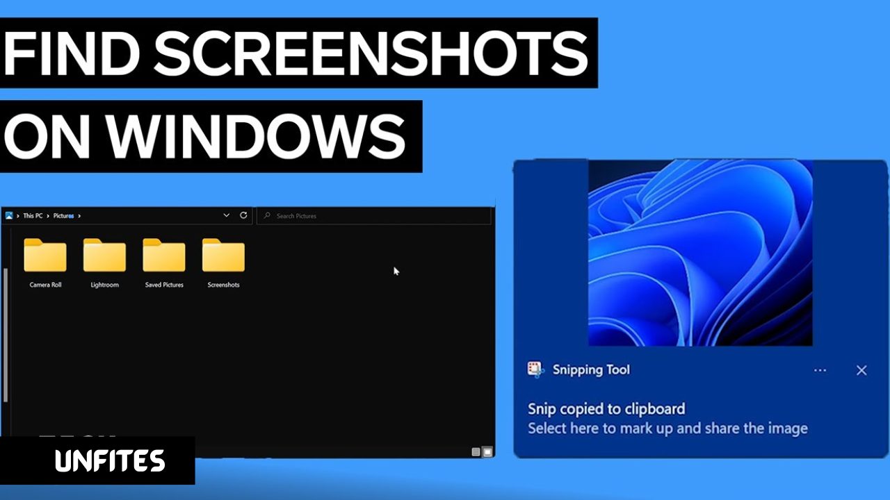 where are screenshots saved windows